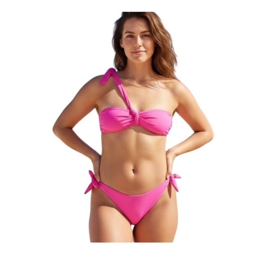 Frederick's Of‎ Hollywood Laguna Bikini Set Hot Pink 1X/2X